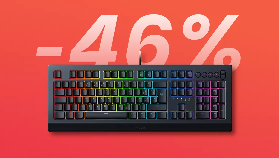 La tastiera da gaming di Razer è REGALATA con lo sconto del 46%