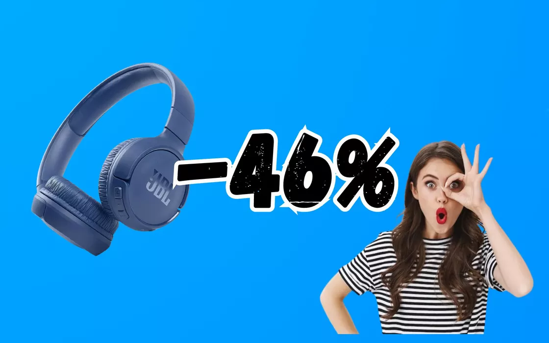 Il prezzo delle CUFFIE JBL Tune 510BT si sgretola su Amazon (-46%)