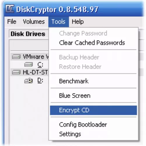 DiskCryptor: per crittografare dischi, partizioni e file ISO