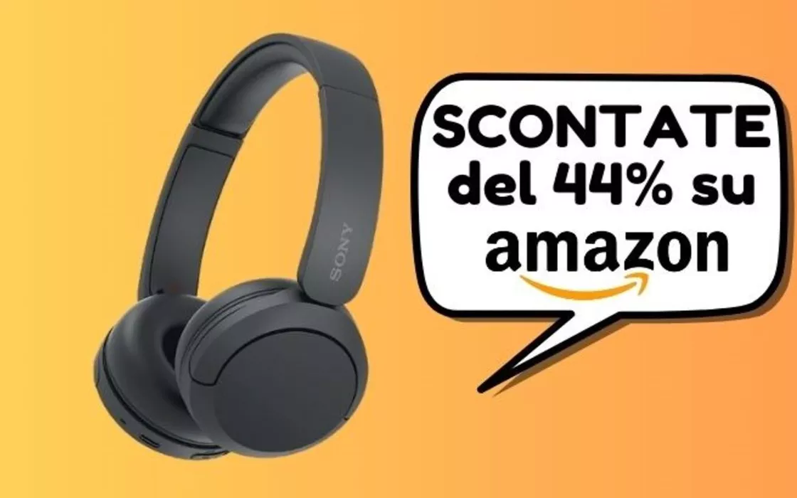 Cuffie Wireless SONY oggi SCONTATE del 44% su Amazon (risparmi oltre 30 euro)