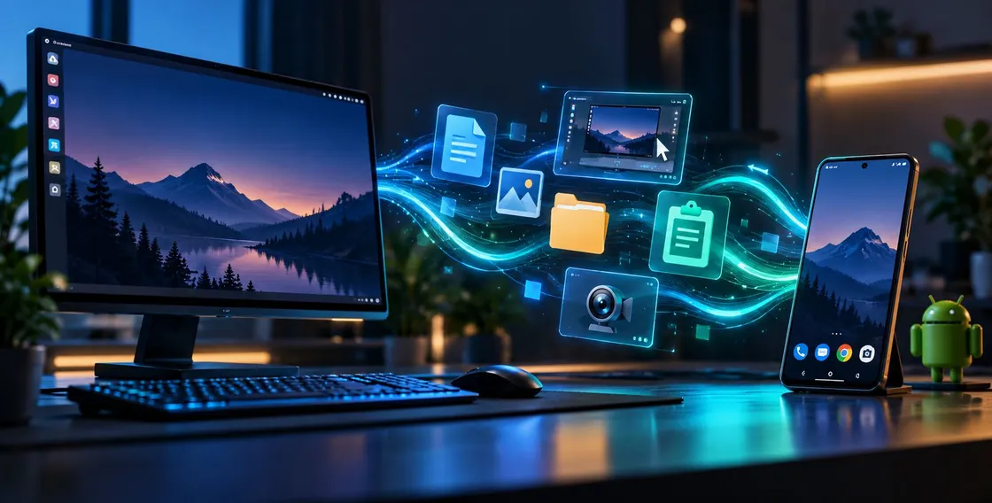 Dal telefono al PC Linux: Linksy semplifica condivisione di file, display e webcam