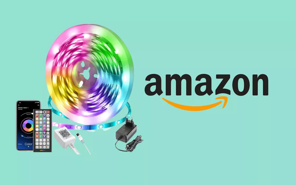 Una striscia LED da 15 metri su Amazon a soli 9 euro