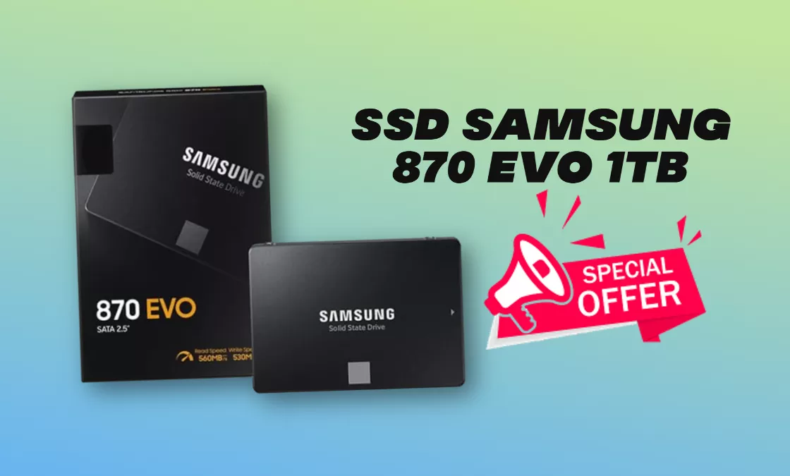 SSD Samsung 870 EVO: Amazon sconta del 48% l'unità da 1TB