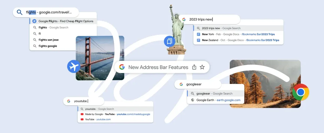 Google Chrome: annunciate cinque novità che ottimizzano la barra degli indirizzi