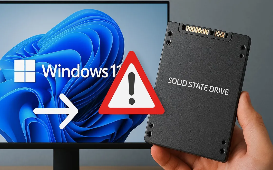 Windows 11: l’update di agosto può “uccidere” gli SSD dopo copie da oltre 50 GB