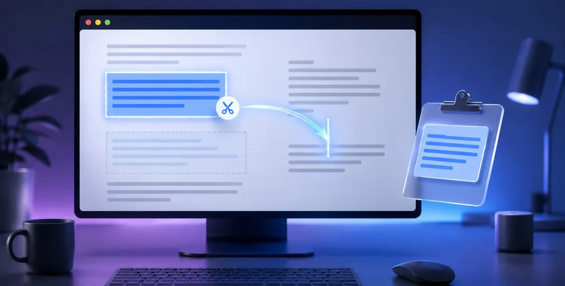 Taglia e incolla del testo non funziona: la proposta di Ghost Cut