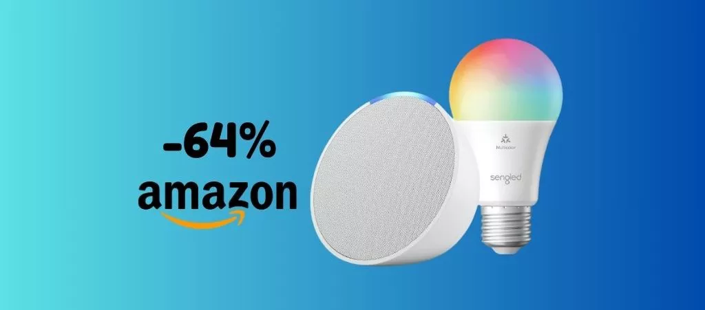 PREZZO SPECIALE per combo Echo Pop + Lampadina Intelligente, solo su Amazon!