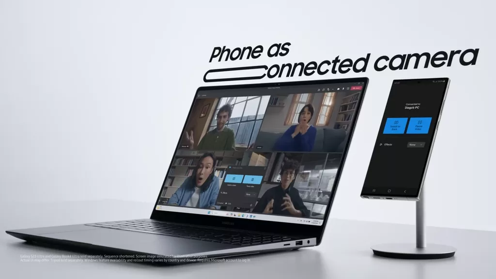 Smartphone Samsung come webcam PC
