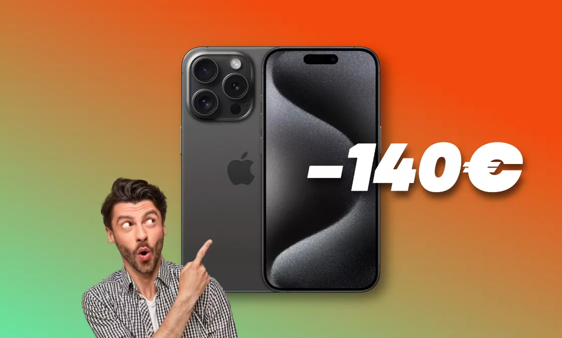 iPhone 15 Pro SCONTATO di 140€ su Amazon: è un camera-phone da URLO