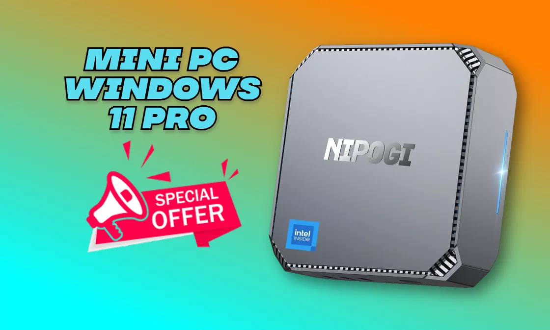Mini PC Windows 11 Pro con 16GB di RAM tuo a meno di 200€