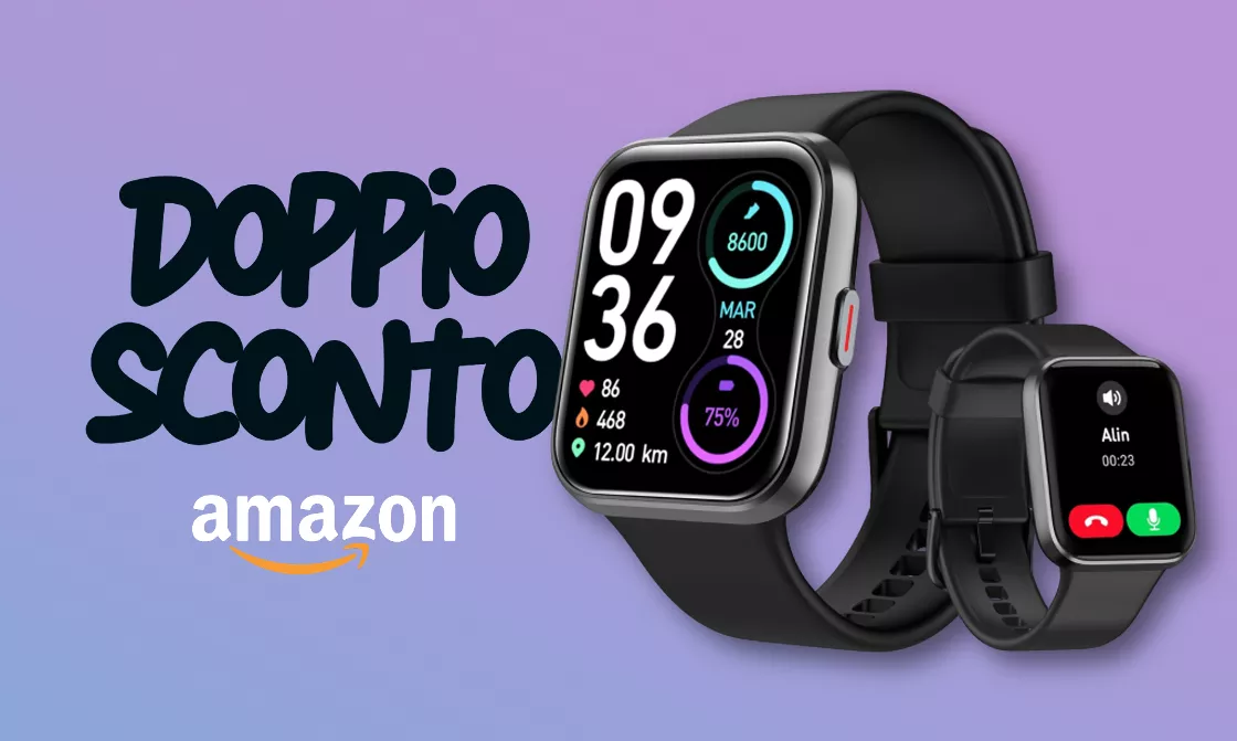 Doppio sconto, maxi risparmio: questo smartwatch è un BEST BUY su Amazon
