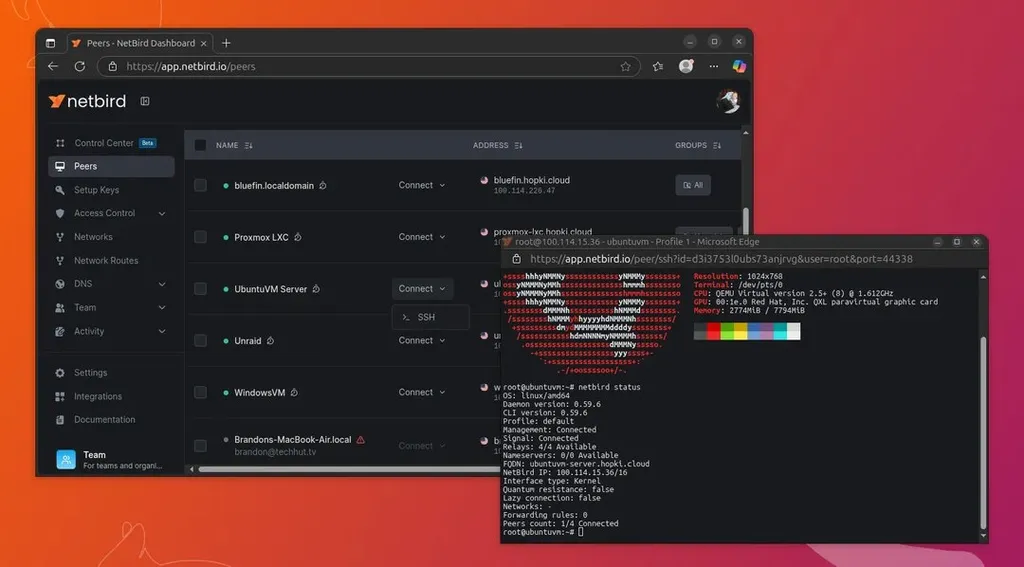 Addio VPN complicate: accesso remoto sicuro con NetBird via SSH e RDP ...