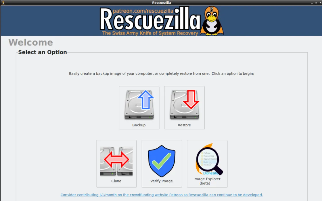 Rescuezilla 2.6: nuova versione è ora basata su Ubuntu 24.10