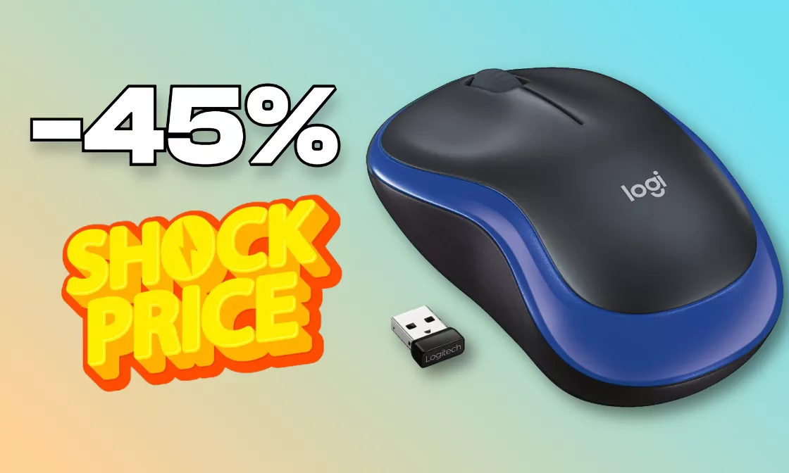 Mouse wireless Logitech per PC e Mac: prezzo REGALO su Amazon (-45%)