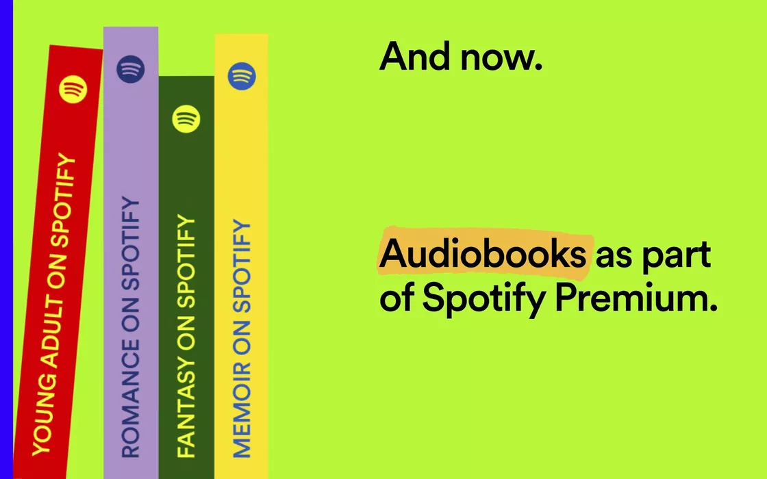 Spotify Premium è ancora più ricco: 150.000 audiolibri senza costi aggiuntivi