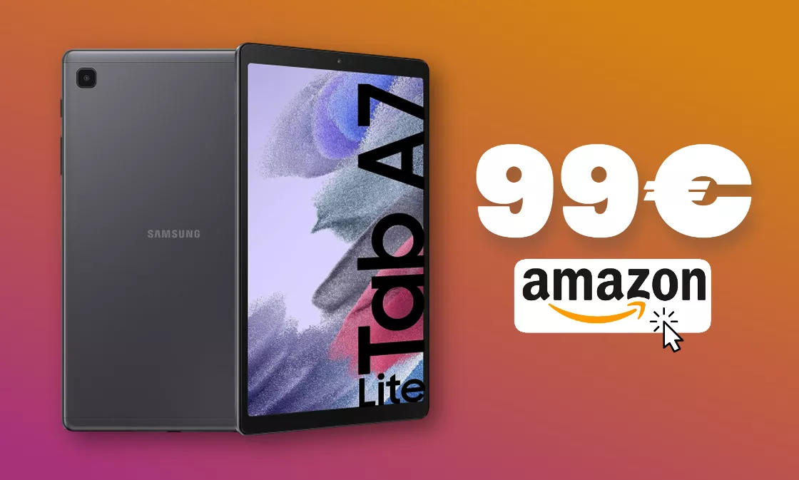 Samsung Galaxy Tab A7 Lite, solo 99€: REGALO Amazon (-42%)