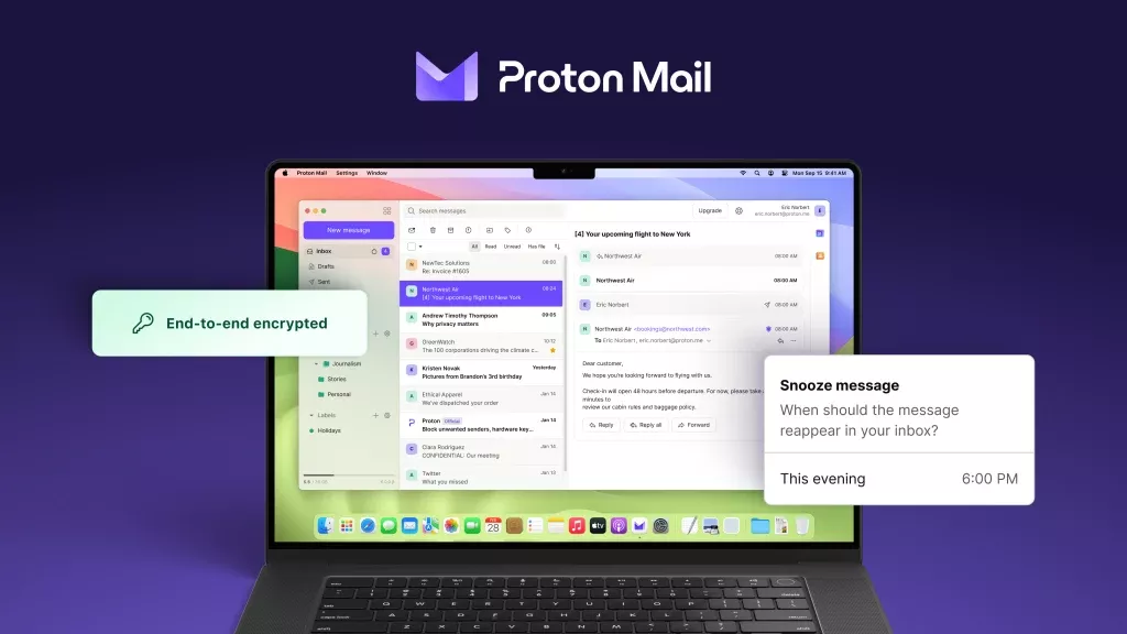 Proton Mail: arriva l'app per PC e Mac con crittografia end-to-end