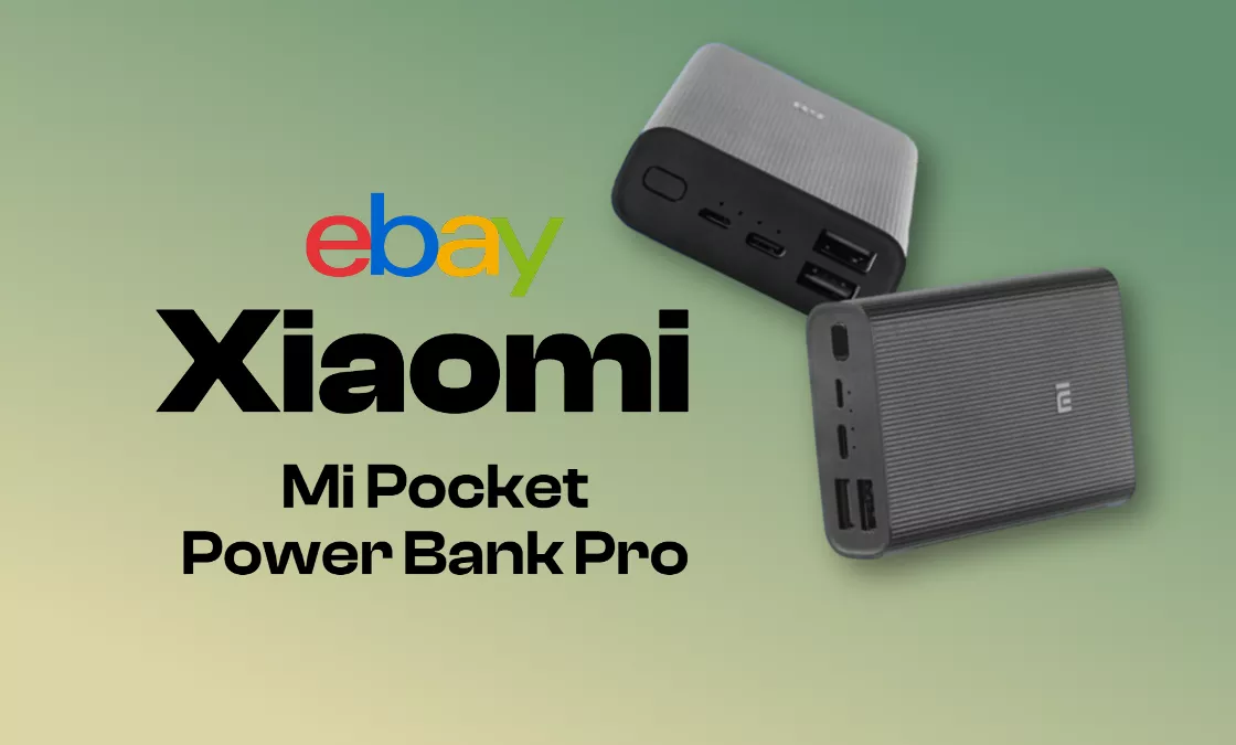 Xiaomi: il power bank Mi Pocket Pro da 10.000mAh è ad un ottimo prezzo su eBay