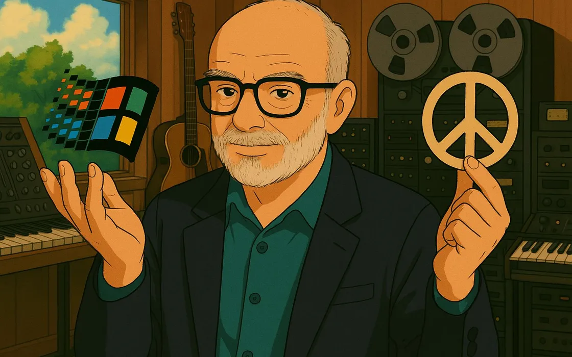 Brian Eno ha inventato il suono all'avvio di Windows 95: perché oggi critica Microsoft su Israele