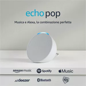 Amazon Echo Pop Bianco Ghiaccio