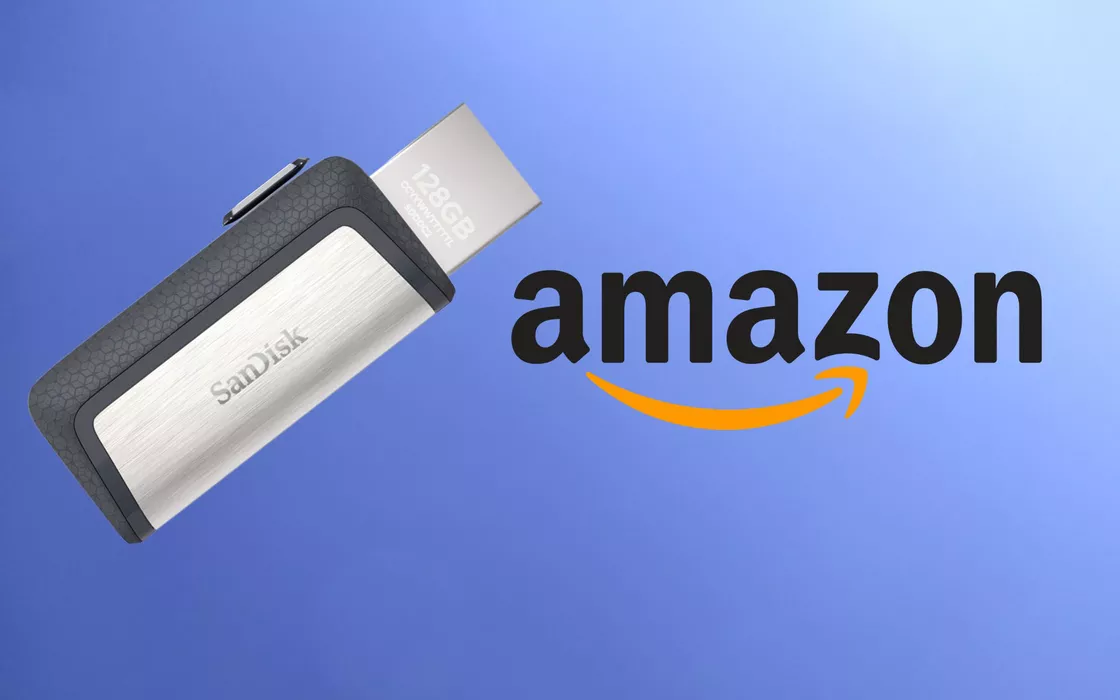 SanDisk dual-USB da 128GB, la pendrive migliore è in promo su Amazon