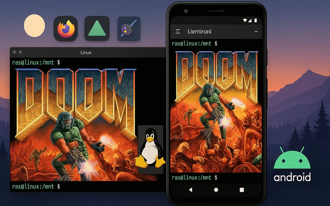 Eseguite Doom e app grafiche dal nuovo terminale Linux di Android!