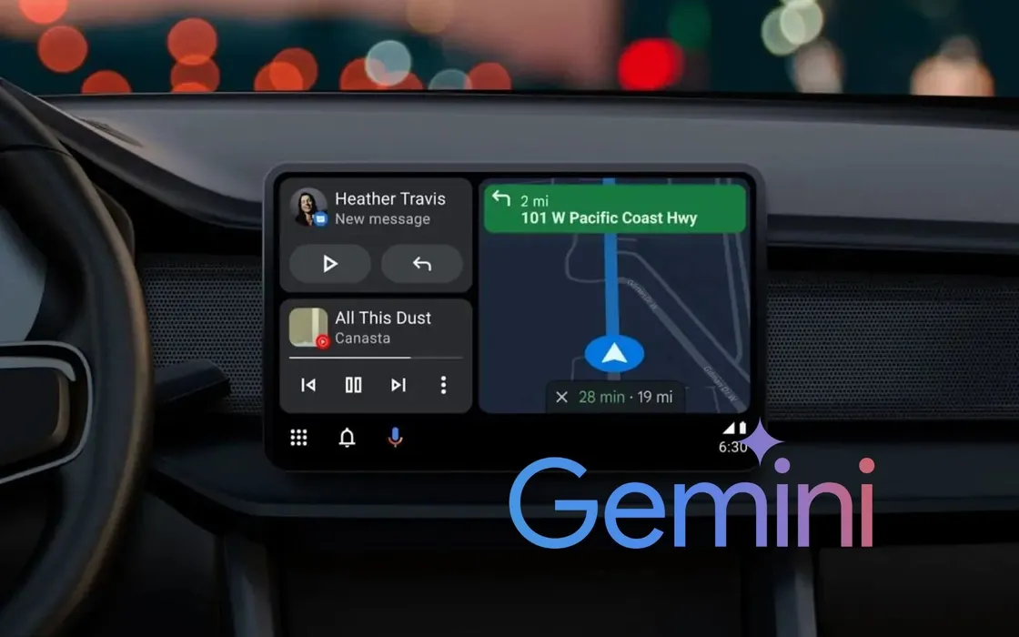 Android Auto: Gemini arriva in beta, l'AI entra in macchina con voi