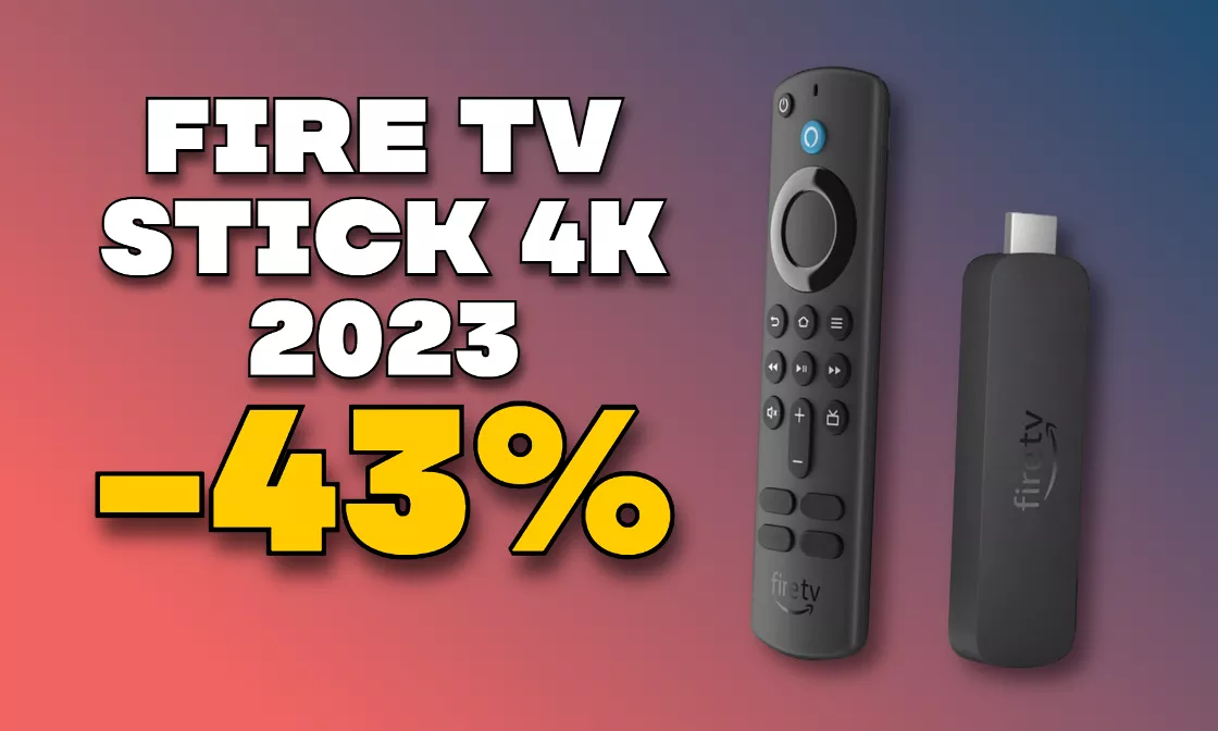 Fire TV Stick 4K di ultima generazione con Wi-Fi 6: -43% SHOCK