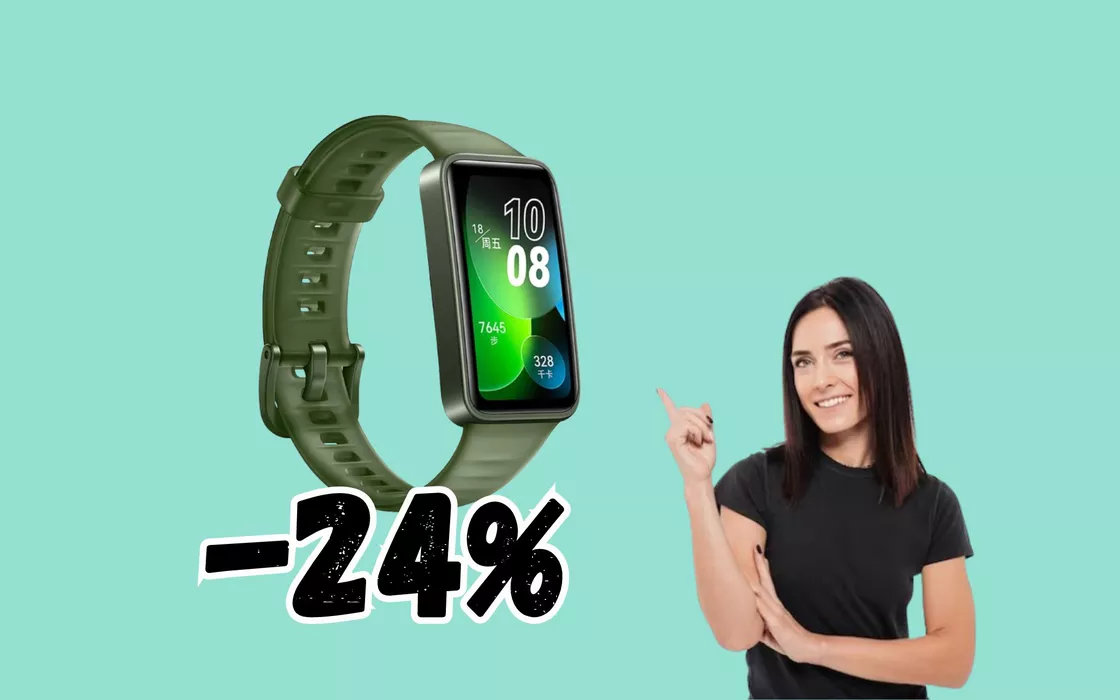 Il bracciale SMART Huawei Band 8 a prezzo RIDICOLO su Amazon (-24%)