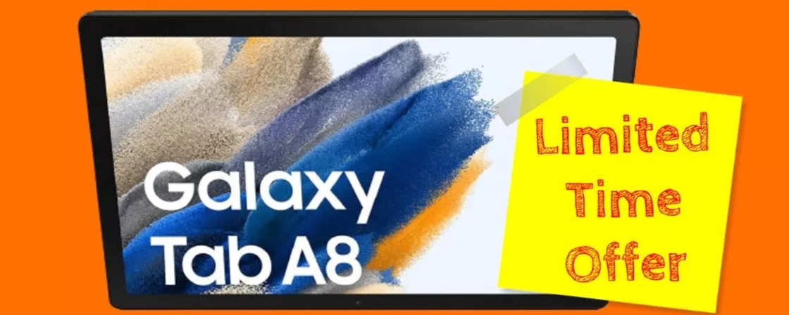 Solo per oggi PREZZO OUTLET per Samsung Galaxy Tab A8 (-100 euro)