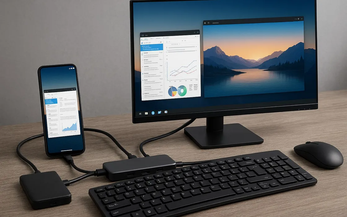 Hub USB-C: 8 utilizzi avanzati che trasformano lo smartphone in una workstation completa