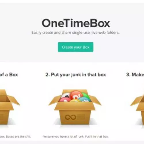 Creare una cartella pubblica con OneTimeBox