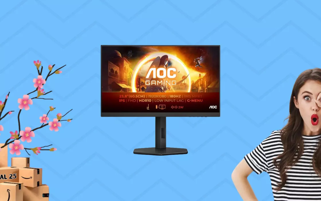 Il monitor da GAMING più acquistato su Amazon è di AOC, è da 24 pollici