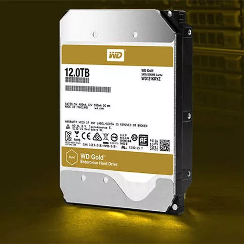 Western Digital WD Gold, hard disk a elio da 12 TB e consumi energetici ridotti