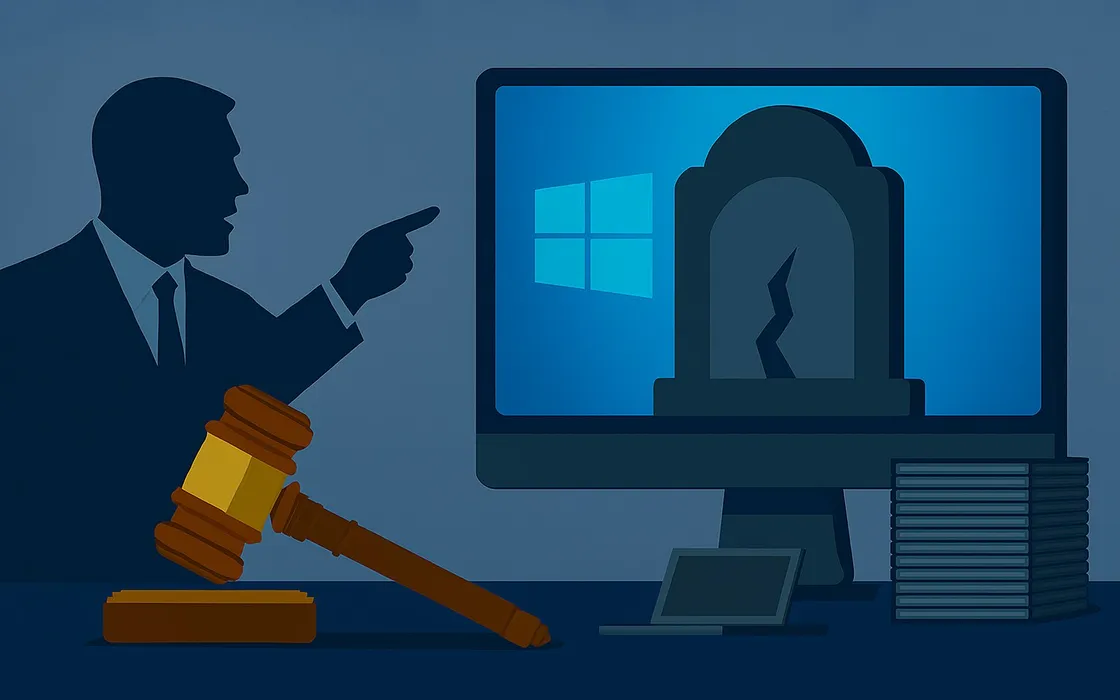 Addio a Windows 10: la data di fine del supporto dà il via a una battaglia legale da 700 milioni di PC