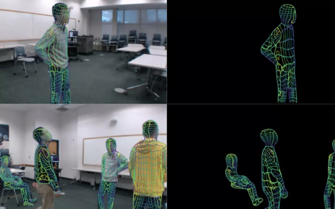 Il segnale WiFi permette di generare modelli 3D delle persone in una stanza