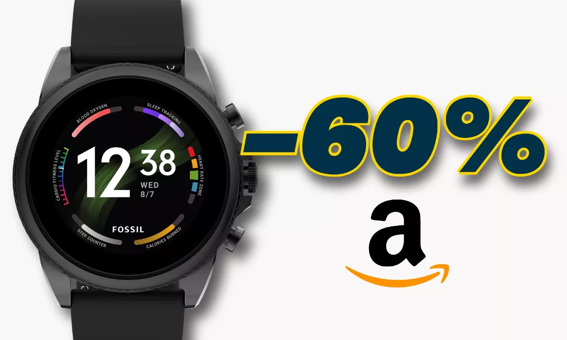 Smartwatch Fossil Gen 6 con Wear OS: sconto WOW del 60%