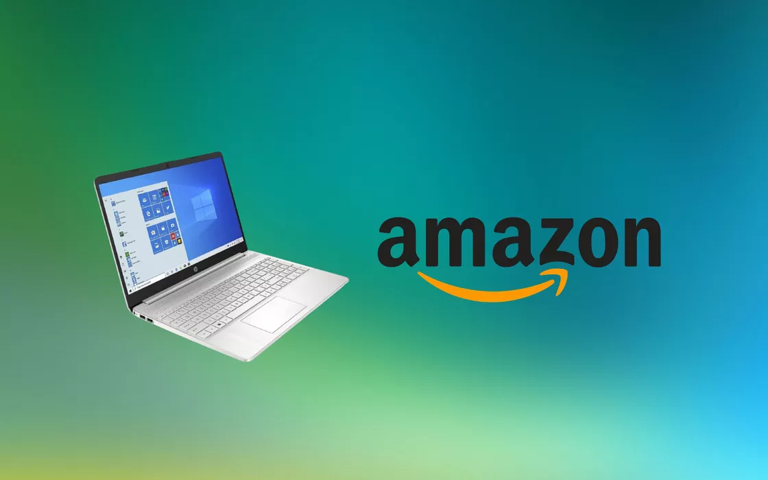 Laptop HP da 15,6 pollici SOTTOCOSTO su Amazon, costa quasi 200 €