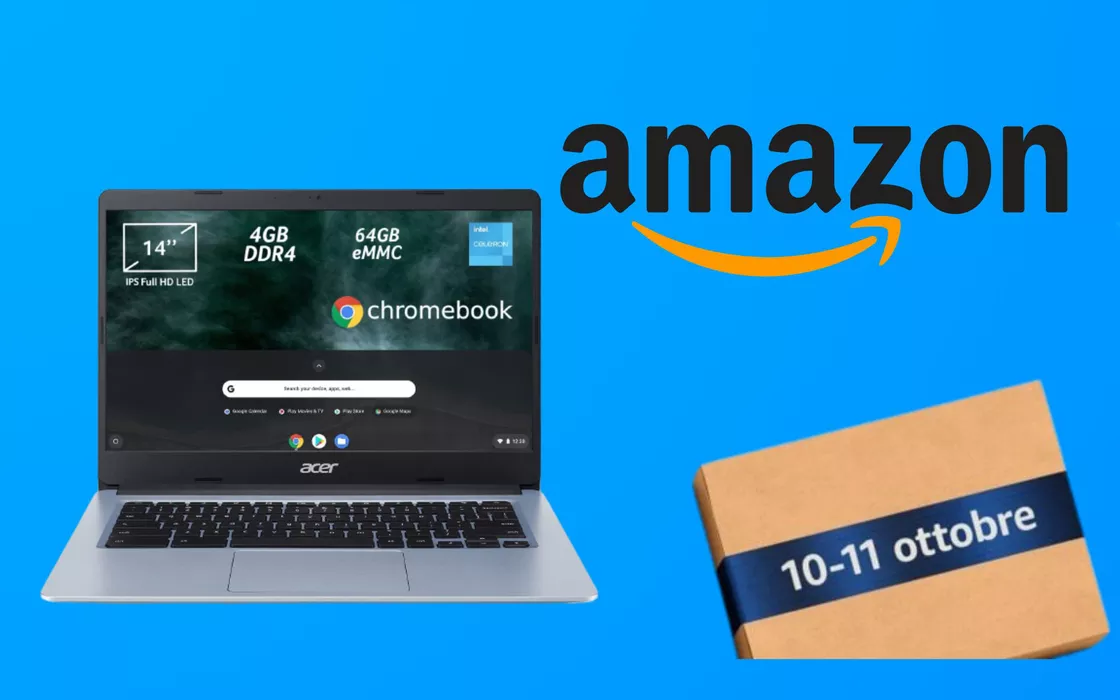 Acer Chromebook, bomba Amazon a soli 189 €