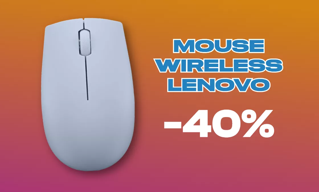 Mouse wireless Lenovo 300 a prezzo REGALO su Amazon (-40%)