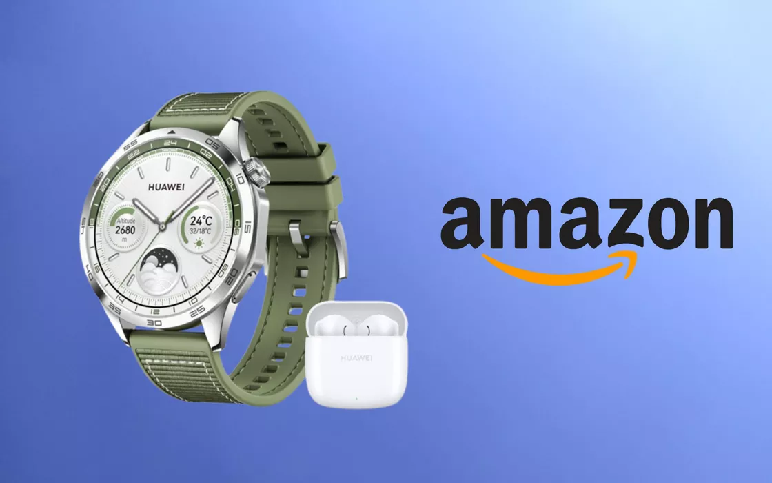 Huawei Watch GT 4 con cuffie FreeBuds SE 2 in omaggio su Amazon oggi