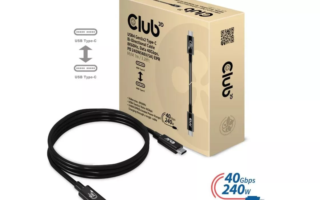Presentati i primi cavi USB-C per la ricarica a 240W