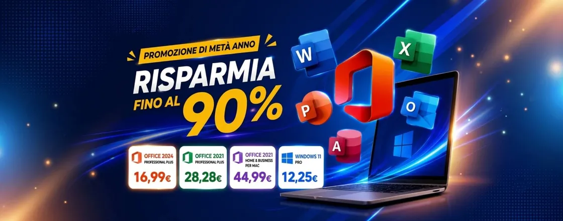Niente abbonamenti: licenze Office a vita da 16,99€ durante i Mid-Year Sale Godeal24