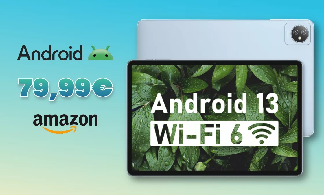 Prezzo eccezionale per il tablet Android 13 di Blackview: solo 79,99€
