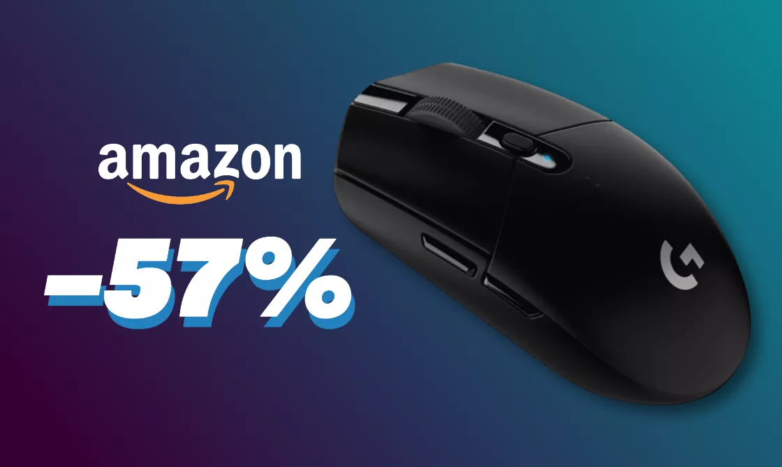 Logitech G305: Amazon REGALA il mouse Bluetooth (-57%)