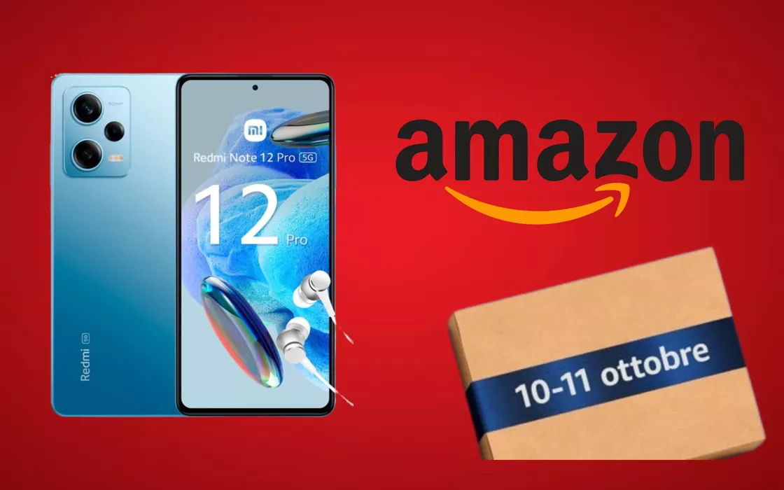 Amazon sconta il Redmi Note 12 Pro 5G di 169 €, super promo