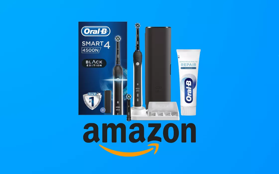 Spazzolino elettrico Oral-B Smart 4 a metà prezzo su Amazon