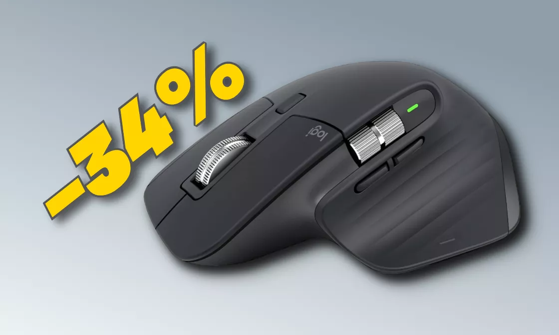 Logitech MX Master 3S: il mouse TOP DI GAMMA è scontato del 34%