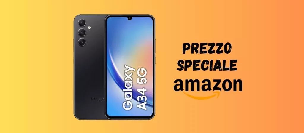 Samsung Galaxy A34 oggi su Amazon ad un PREZZO SPECIALE!