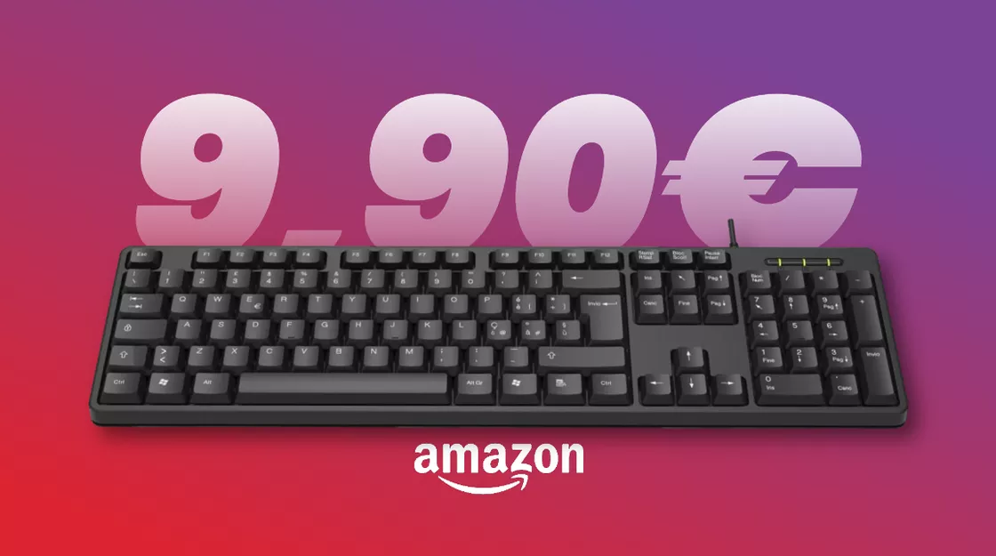 Questa tastiera per PC costa MENO DI 10€ su Amazon: subito nel carrello!